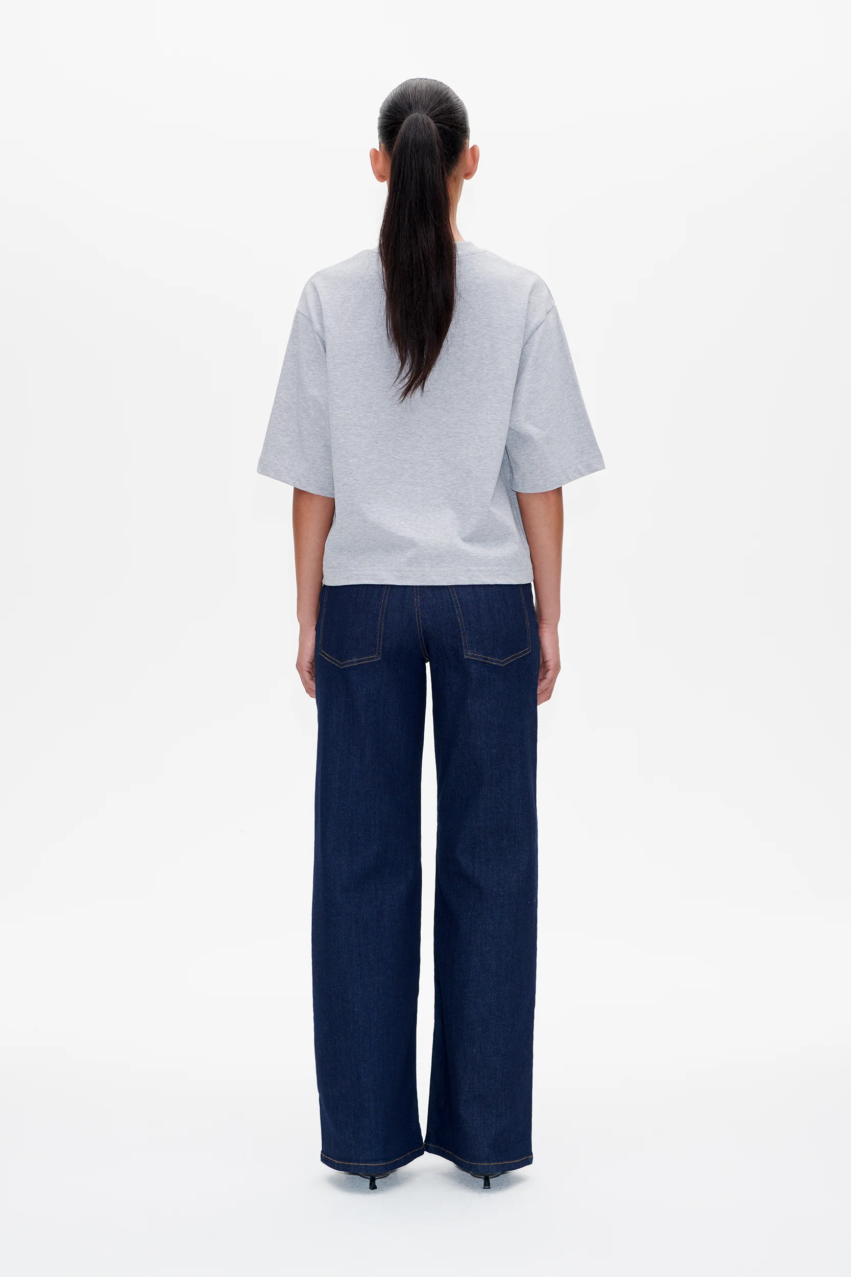 JIANA T-SHIRT | Grey Melange - Image 3