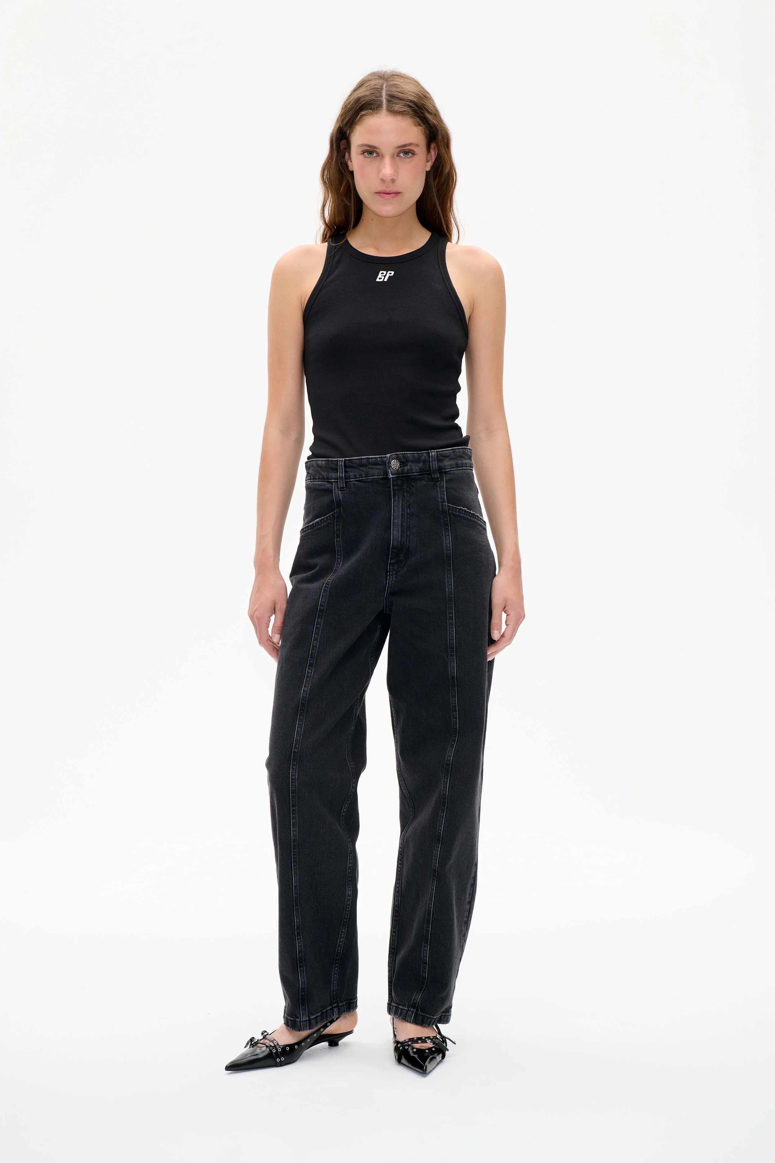 NO 02 JEANS | Black Washed Denim - Image 4