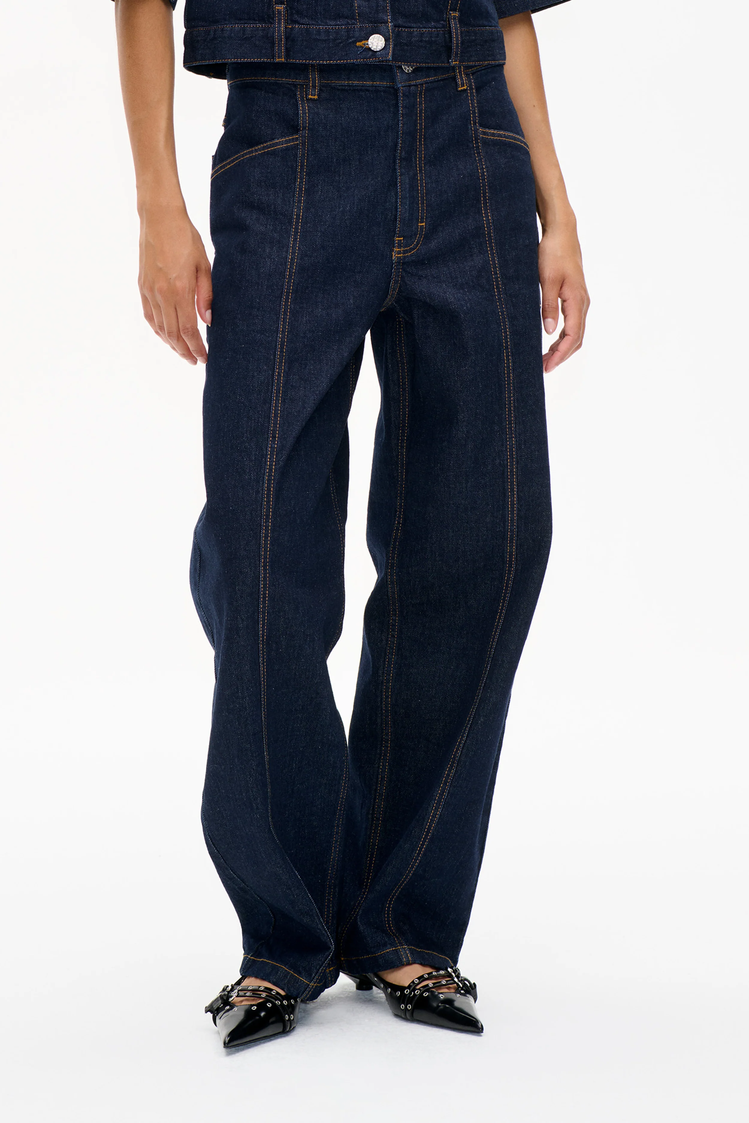 NO 02 JEANS | Dark Blue Rinse - Image 3